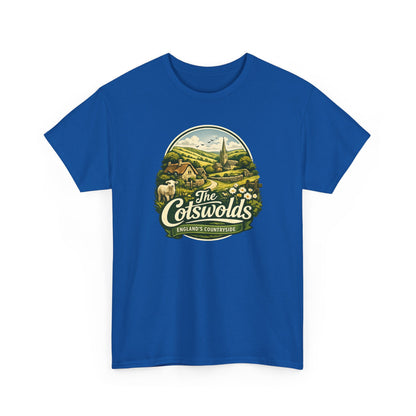 Cotswolds Vintage Landscape T‑Shirt — The Cotswolds Countryside Tee