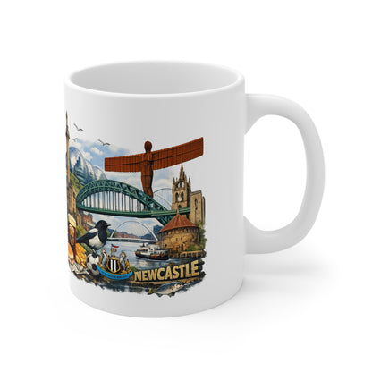 Newcastle Landmark Ceramic Coffee Mug — 11oz & 15oz Travel Souvenir