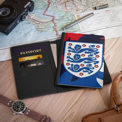 England Three Lions Passport Cover – Football Fan Travel Wallet