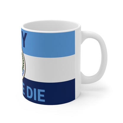Man City Centenary Football Club Coffee Mug — 'Till We Die' Blue Ceramic 11oz/15oz