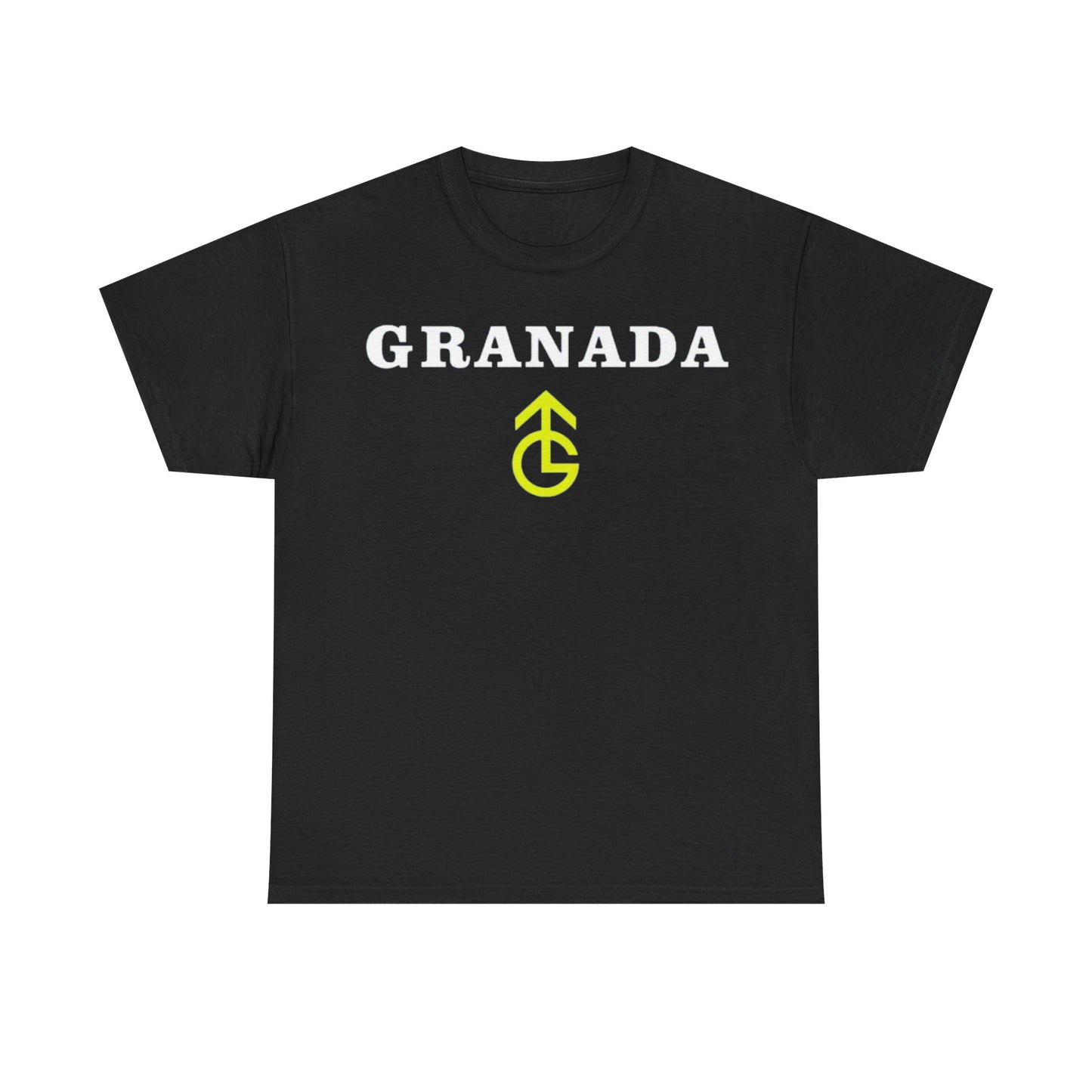 Granada TV Logo T-Shirt - Vintage Collegiate Tee with Yellow Emblem