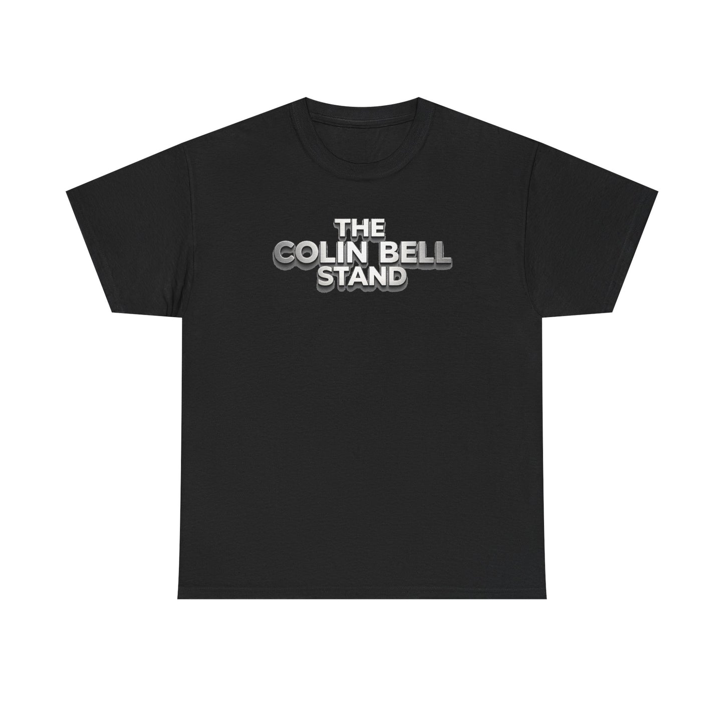 T-Shirt — “The Colin Bell Stand” Retro Chrome Text Tee