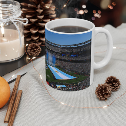 World Cup Final 2026 Stadium Ceramic Mug — National Flag Kickoff Design (11oz & 15oz)