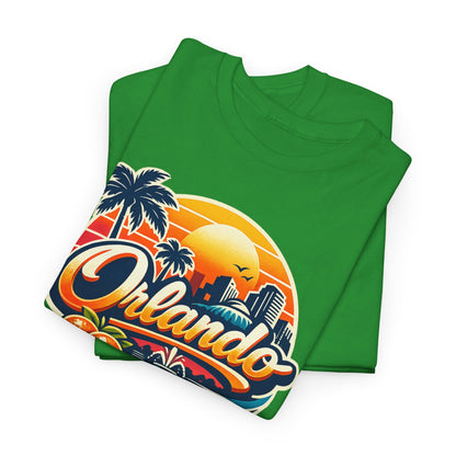 Orlando Retro Sunset T-Shirt — Vintage Florida Vacation Tee