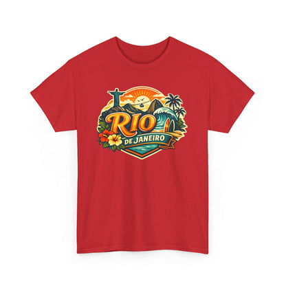 Rio de Janeiro Vintage Travel Tee – Tropical Sunset Beach T‑Shirt