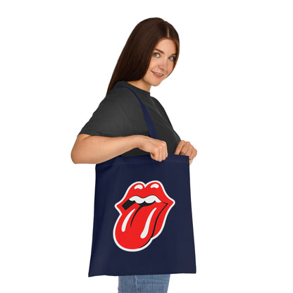 Rock Red Tongue Graphic Tote Bag