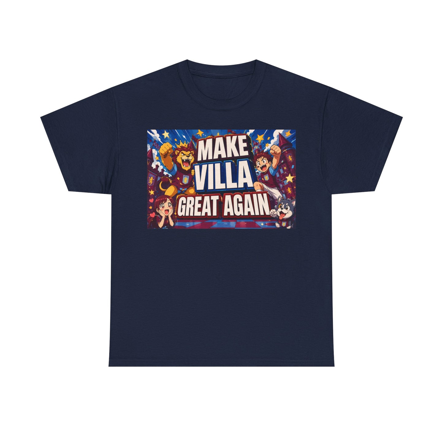 Aston VIlla Make Villa Great Again T-Shirt — Funny Political Parody Tee