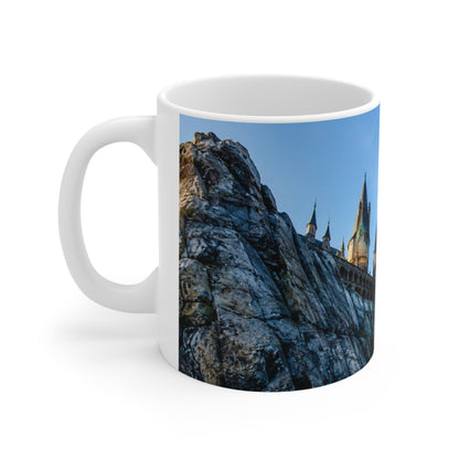 Hogwarts Castle Skyline Coffee Mug — Fantasy Castle Ceramic Mug (11oz & 15oz)