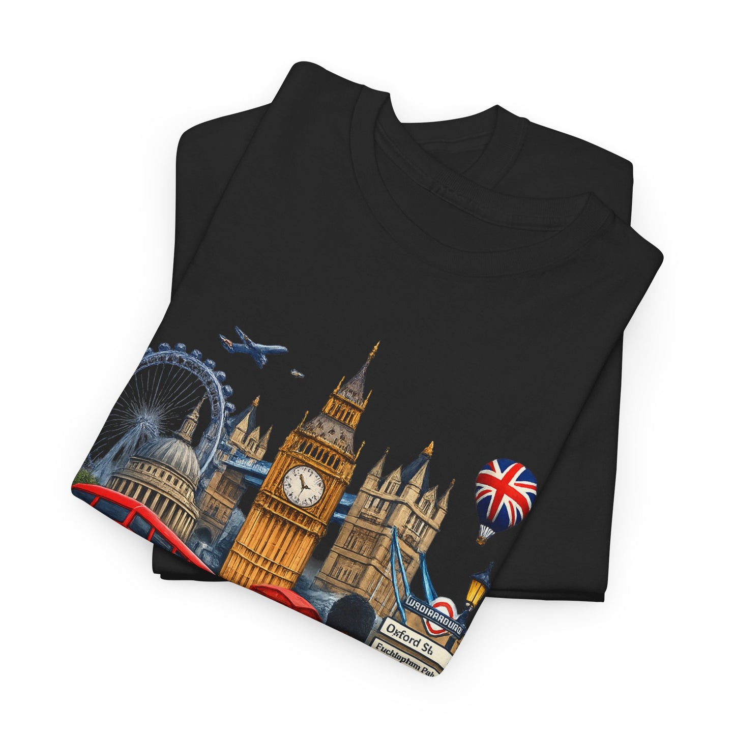 London Landmarks T‑Shirt — British Icons Collage Tee