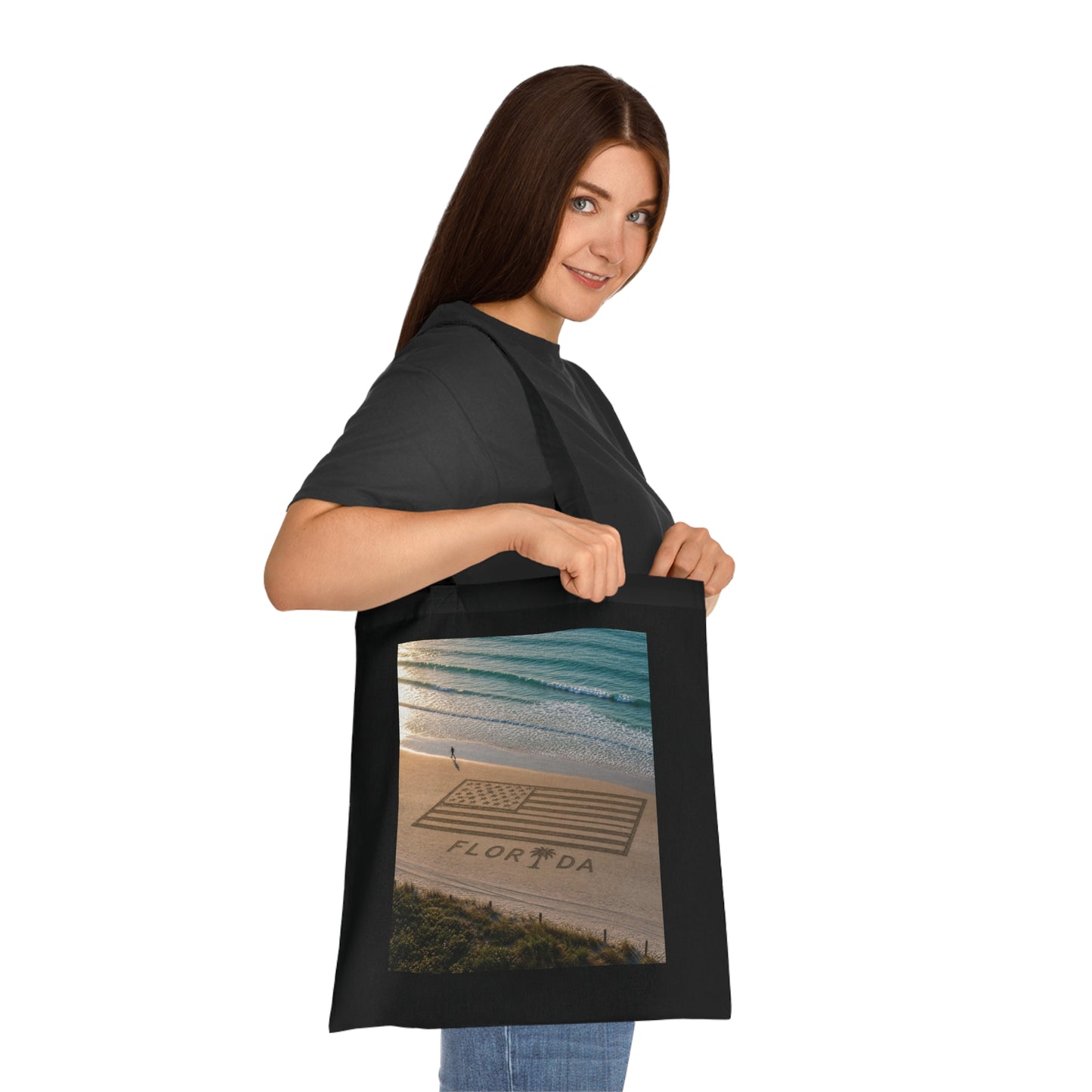 Florida Beach 100% Cotton Tote Bag