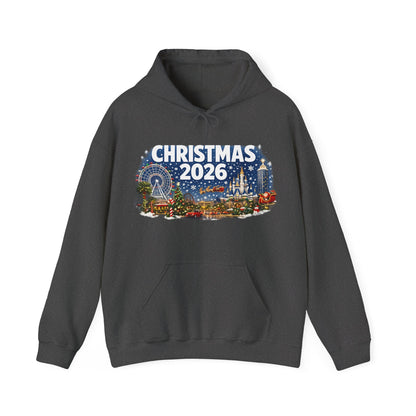 Christmas 2026 Holiday Hoodie — Festive Winter Village Sweatshirt