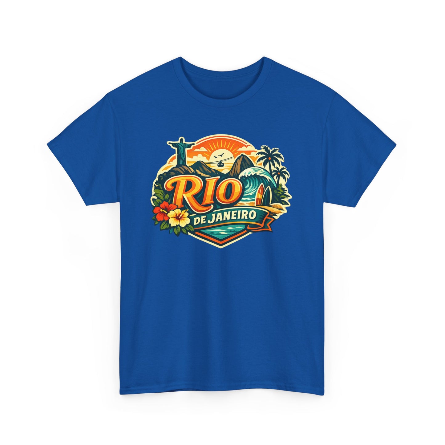 Rio de Janeiro Vintage Travel Tee – Tropical Sunset Beach T‑Shirt