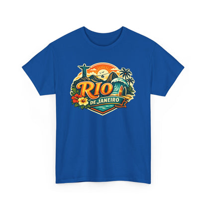 Rio de Janeiro Vintage Travel Tee – Tropical Sunset Beach T‑Shirt