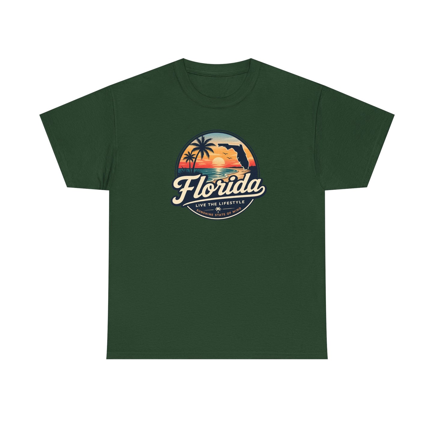 Florida Sunset Tee — Vintage Palm Beach Graphic T-Shirt