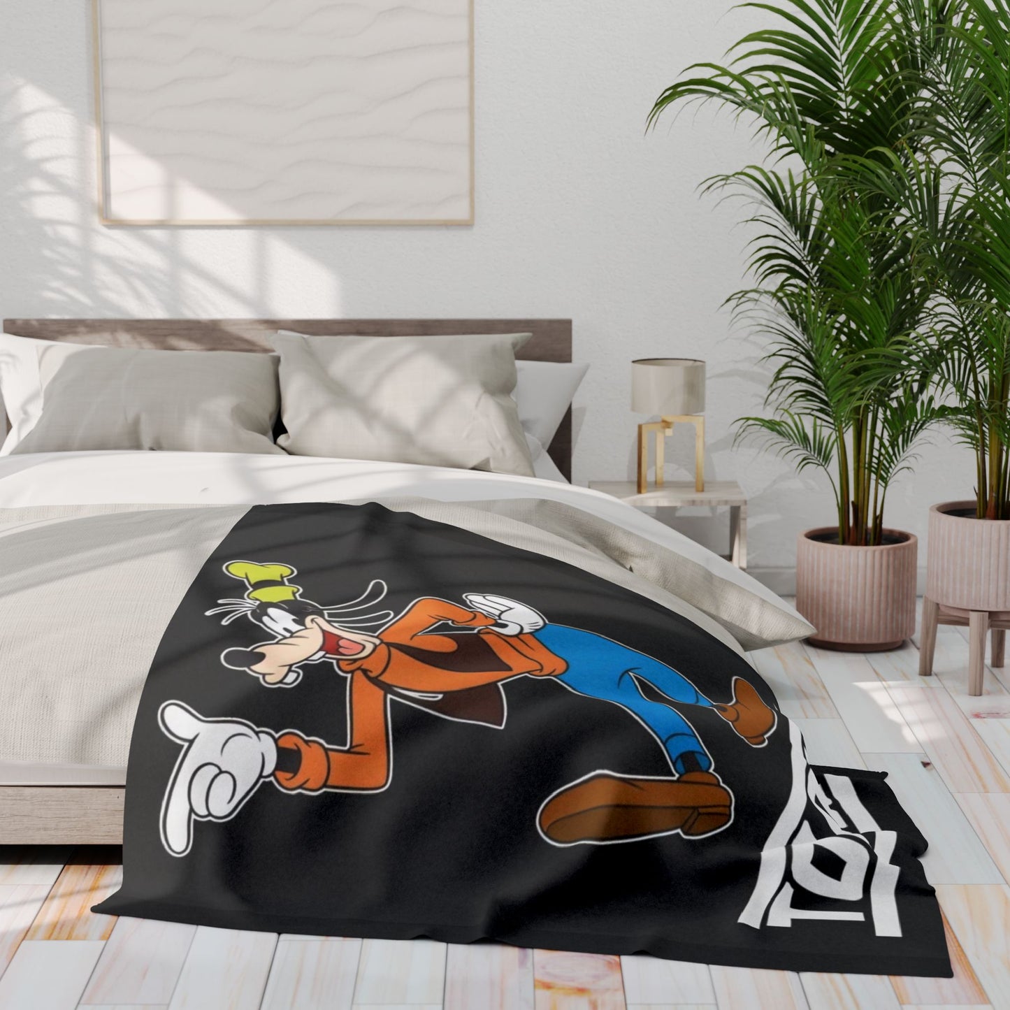 Top Dog Goofy Inspired Cartoon Cozy Throw Arctic Fleece Blanket