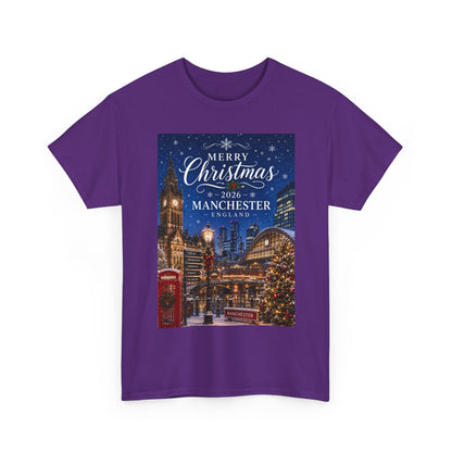 Manchester Christmas Tee — Merry Christmas 2026 Holiday T‑Shirt