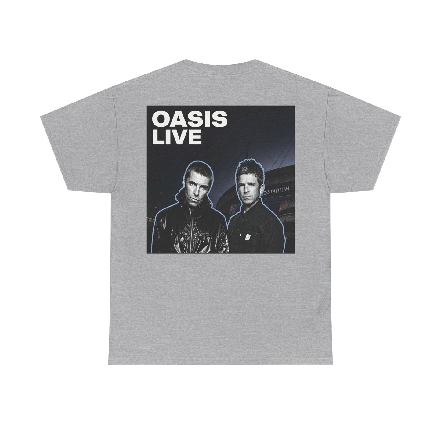 Oasis Live Graphic Tee — Retro Band Logo Concert T‑Shirt