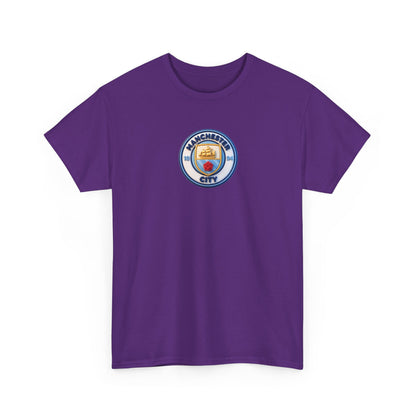 Manchester City Crest Unofficial 3D T-Shirt — Minimal Soccer Logo Tee