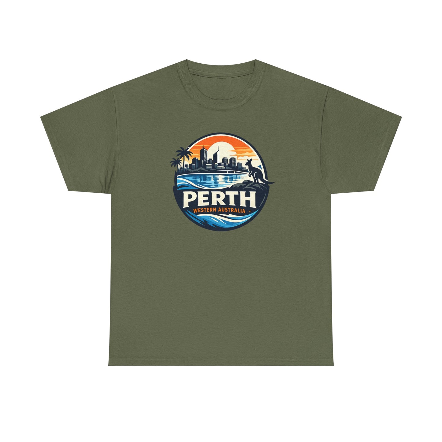 Perth Sunset Graphic Tee — Western Australia Beach Skyline T-Shirt
