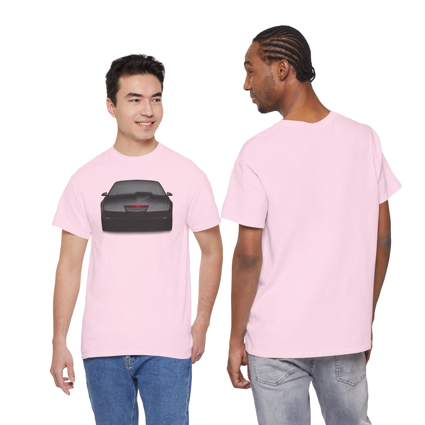KITT-Inspired Retro Sports Car Tee — Front View Knight Rider Car Graphic Shirt