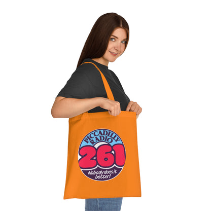 Piccadilly Radio 261 Retro Logo Tote Bag – 'Nobody Does It Better' Cotton Shopper