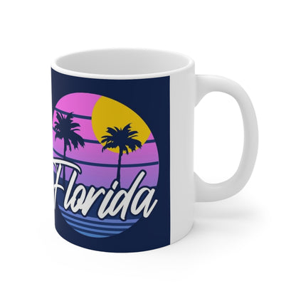 Florida Retro Sunset Coffee Mug - 11oz & 15oz Ceramic