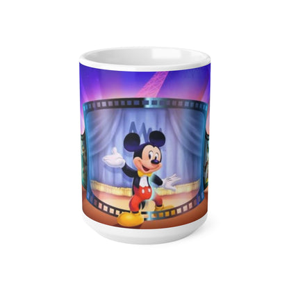 Animated Mouse Movie Theater Ceramic Mug — 11oz & 15oz