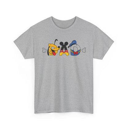 Disney Dad Character Graphic Tee — Playful Colorful Character Icons T-Shirt