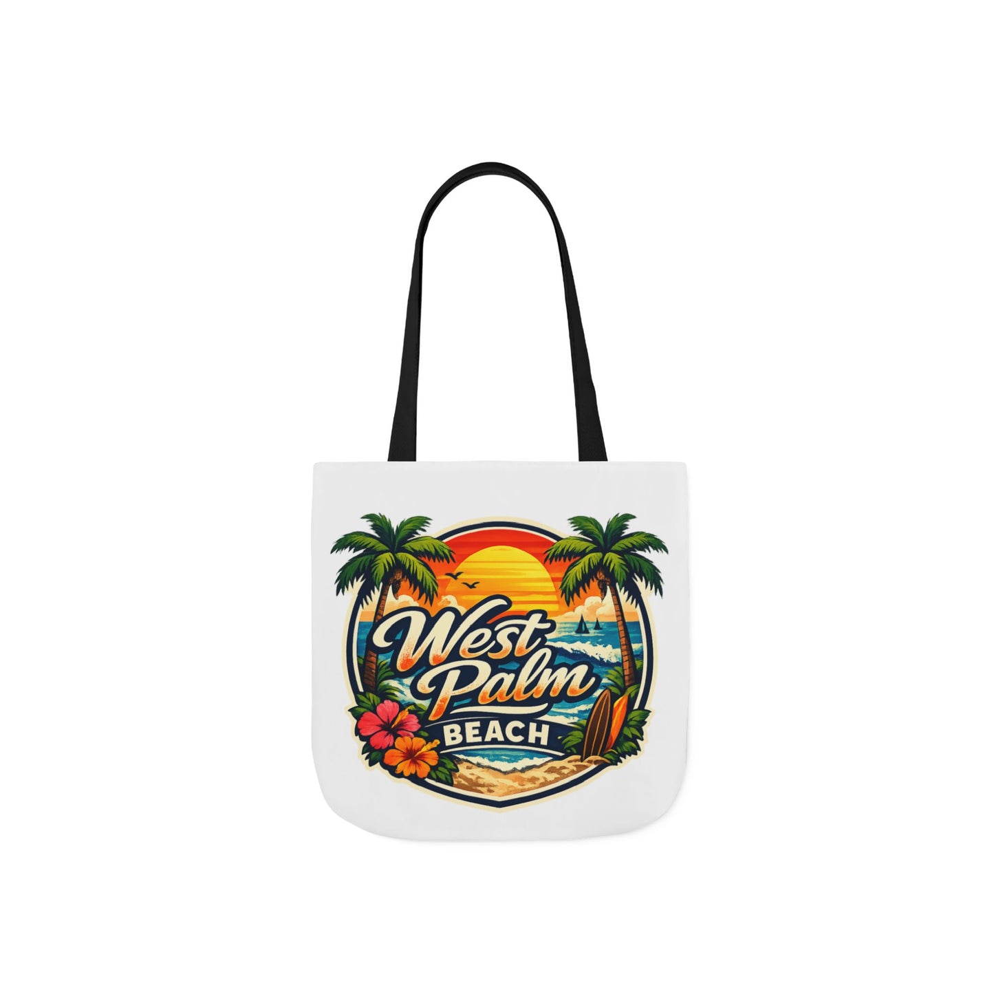 West Palm Beach Vintage Sunset Tote