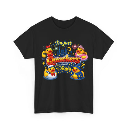 Quackers About Disney Rubber Duck Tee — "I'm Just Quackers About Disney" Graphic T-Shirt