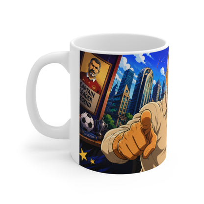 There's pundits then there's Roy Keane Motivational Coach Cartoon Coffee Mug — 11oz/15oz