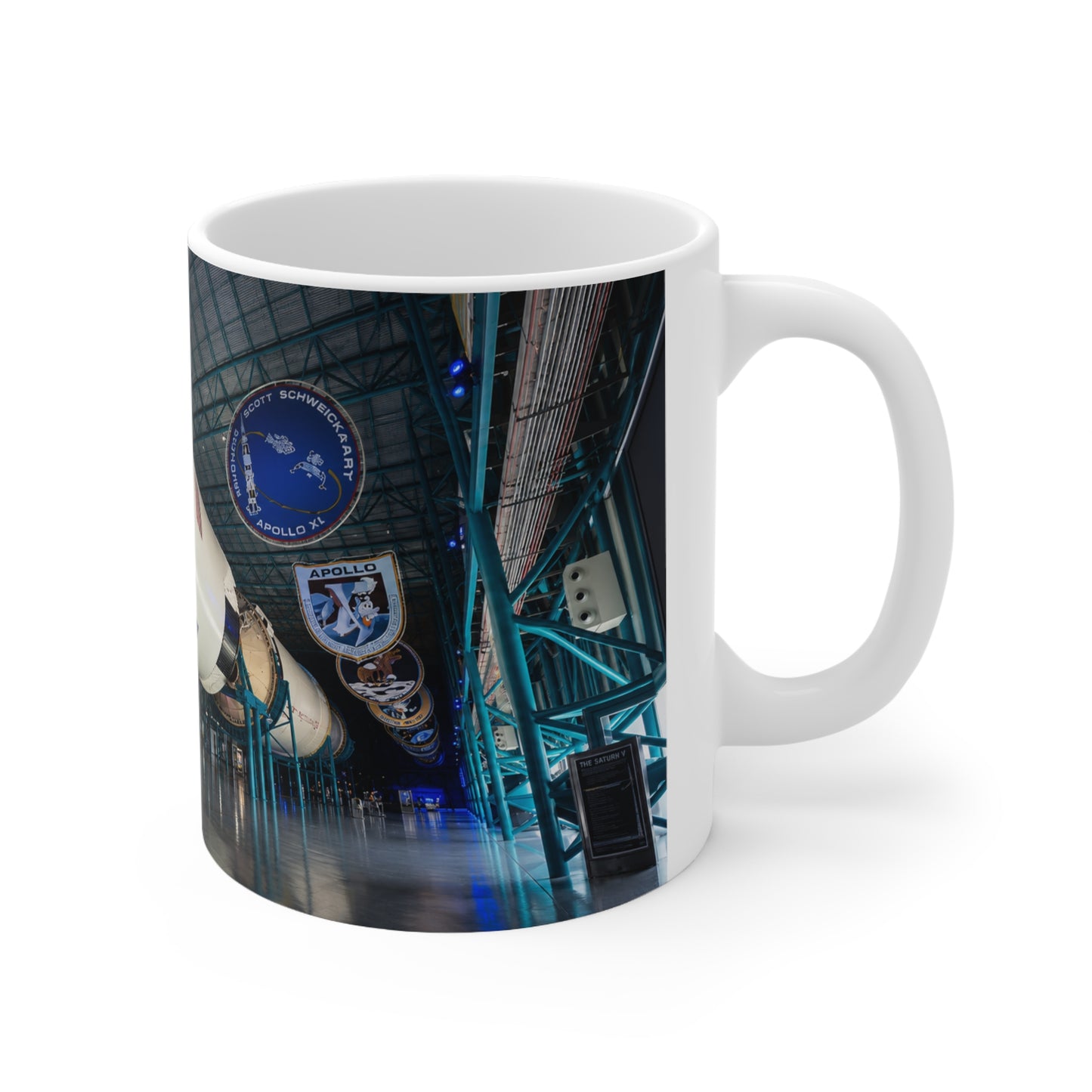 Space Museum Rocket Ceramic Coffee Mug – NASA Exhibit Photo, 11oz & 15oz