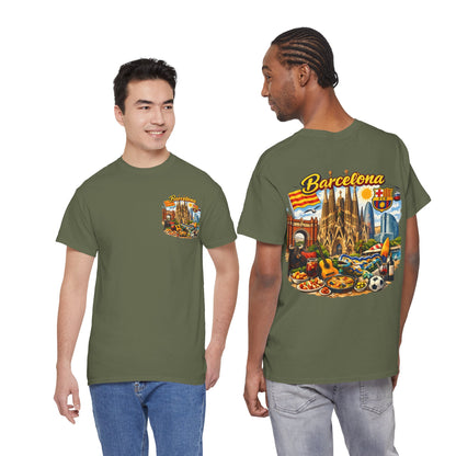 Barcelona Souvenir T‑Shirt — Vintage City Collage Tee