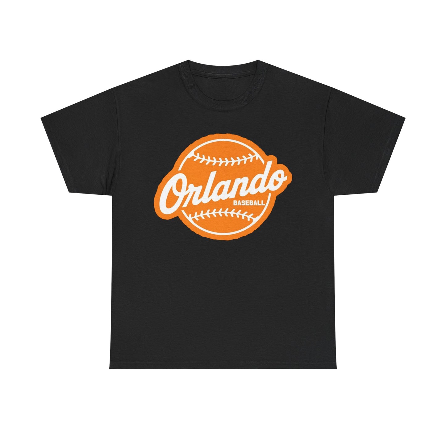 Orlando Baseball Tee — Vintage Orange Baseball Logo T‑Shirt
