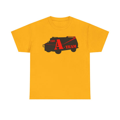 A-Team Van Graphic Tee — Retro Action TV Logo T-Shirt