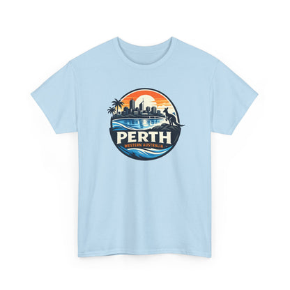 Perth Sunset Graphic Tee — Western Australia Beach Skyline T-Shirt