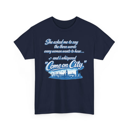 Come on City Skyline Tee — Retro Script Urban Pride T‑Shirt
