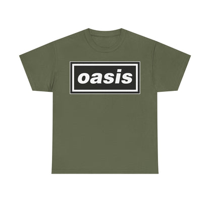 Oasis Live Graphic Tee — Retro Band Logo Concert T‑Shirt