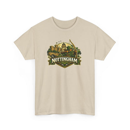 Nottingham Vintage Crest T-Shirt — Robin Hood Castle Travel Tee