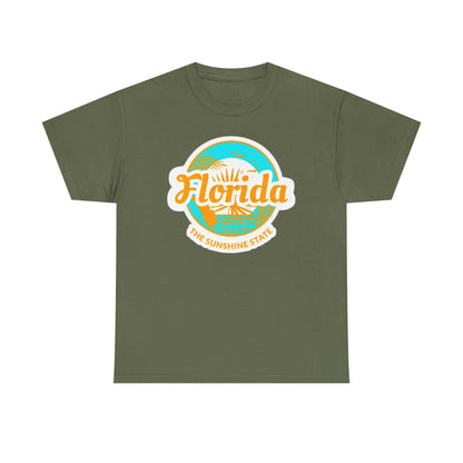 Florida Sunshine State T‑Shirt – Retro Beach Logo Tee