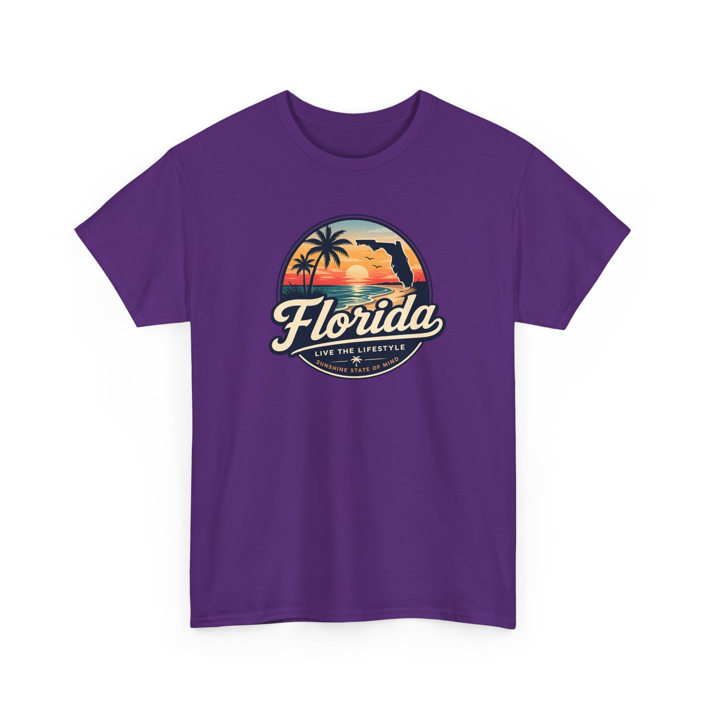 Florida Sunset Tee — Vintage Palm Beach Graphic T-Shirt