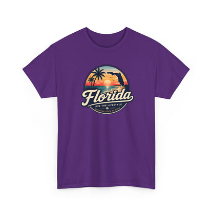Florida Sunset Tee — Vintage Palm Beach Graphic T-Shirt