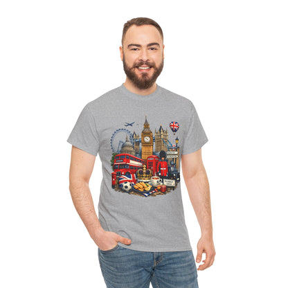 London Landmarks T‑Shirt — British Icons Collage Tee
