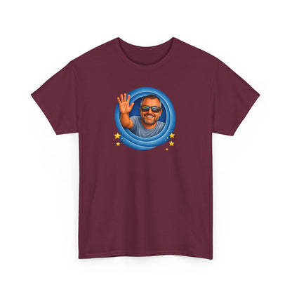 T-Shirt — "That's All, Folks!" Waving Portrait Graphic Tee