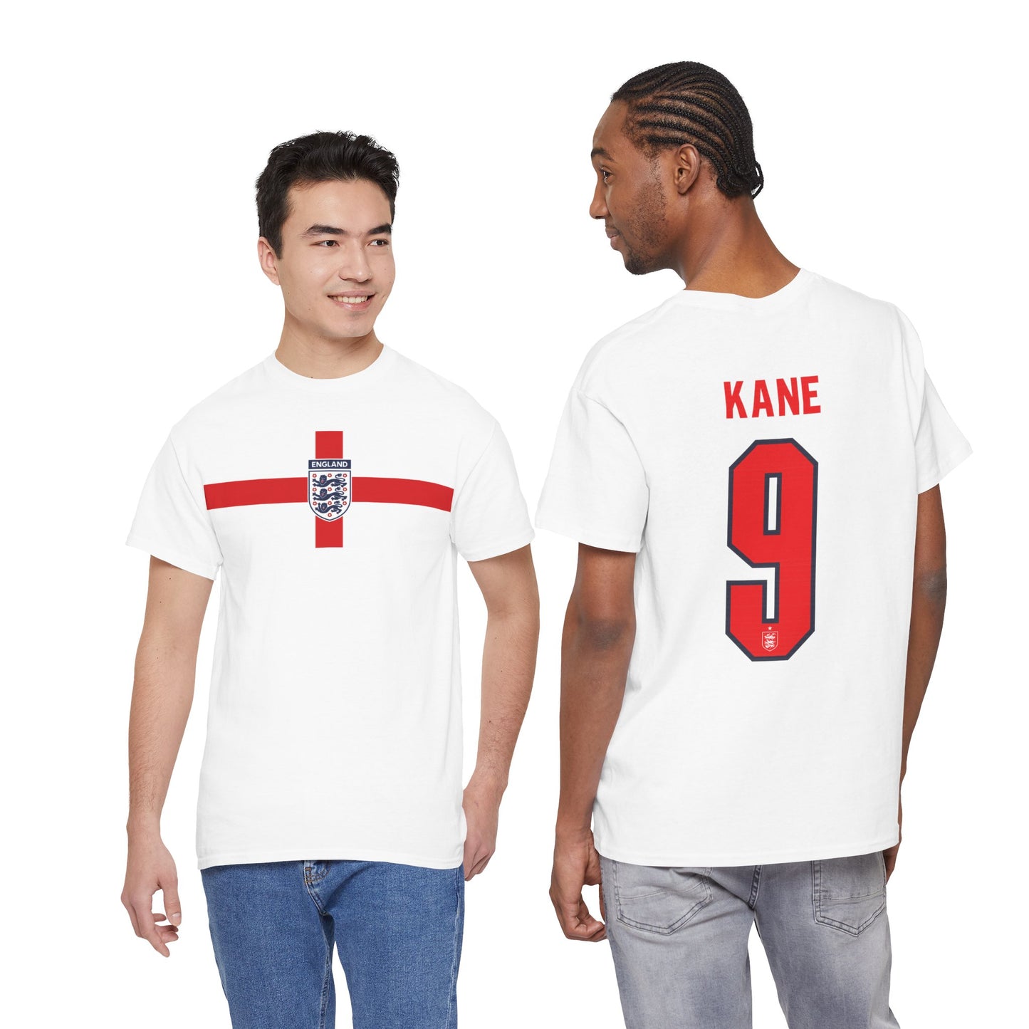 England Football T-Shirt - 'Kane 9' Home Shirt Style