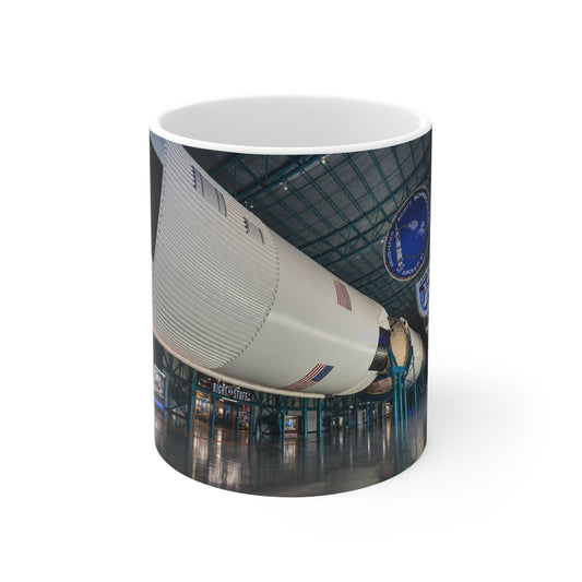 Space Museum Rocket Ceramic Coffee Mug – NASA Exhibit Photo, 11oz & 15oz