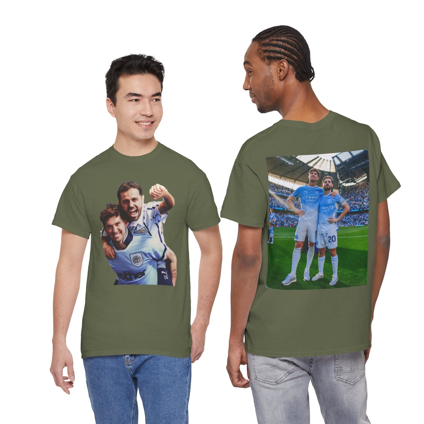 Bernardo Silva & John Stones Manchester City Legends T-Shirt