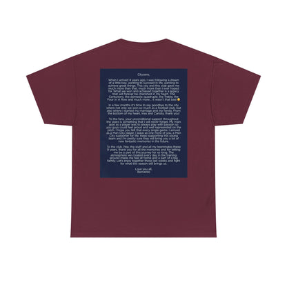 Bernardo Silva Tribute Tee – Inspirational Letter & Celebrating Goal Moment
