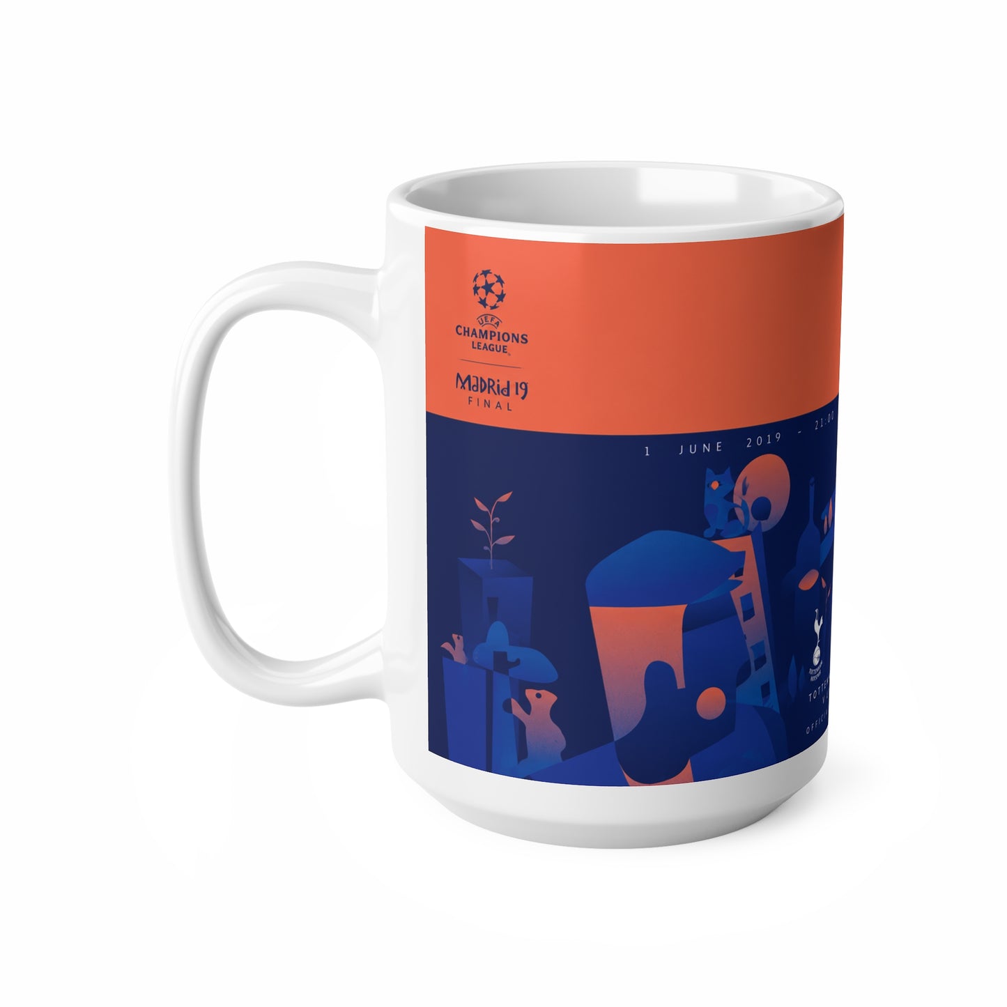 2019 Champions League Final Programme Cover Inspired Coffee Mug — Ceramic Cup (11oz/15oz)