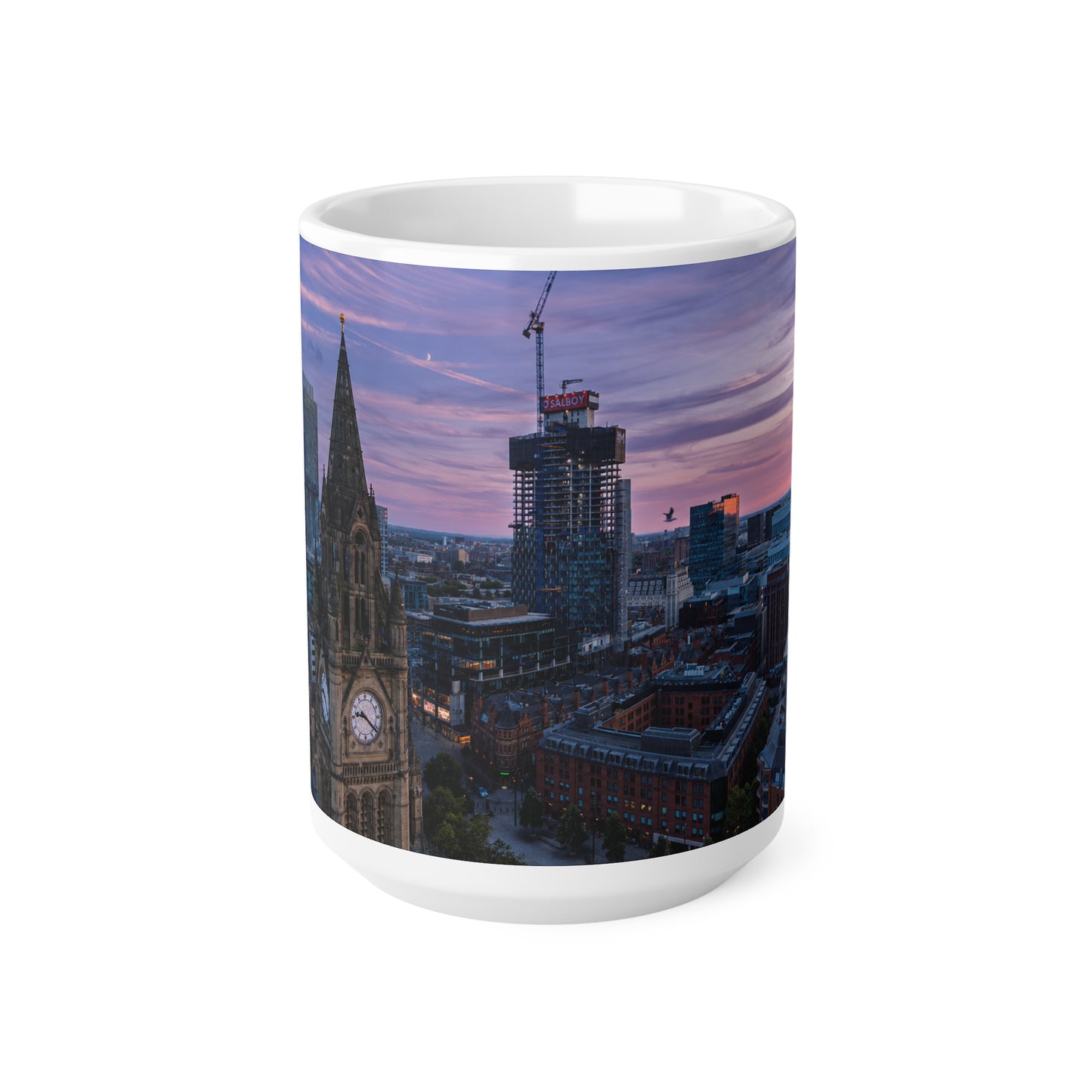 City Skyline Coffee Mug — Manchester Evening Skyline 11oz/15oz